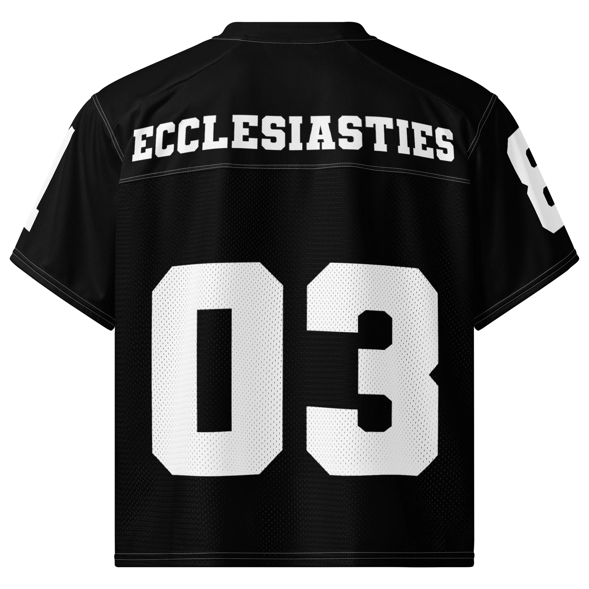 LIFE GOES ON Black Football Jersey (Unisex) product image (2)