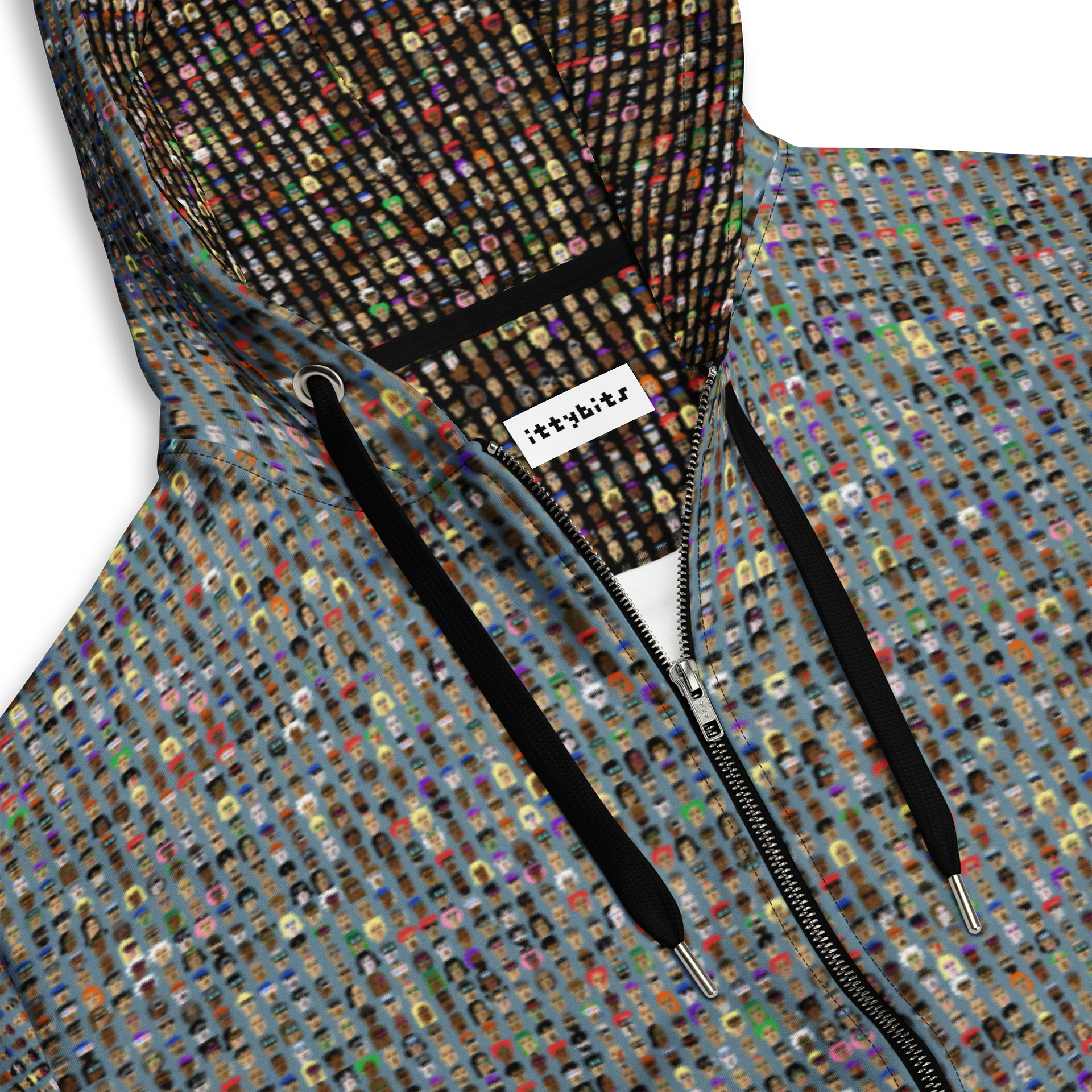 ittybits blue zip hoodie product image (2)