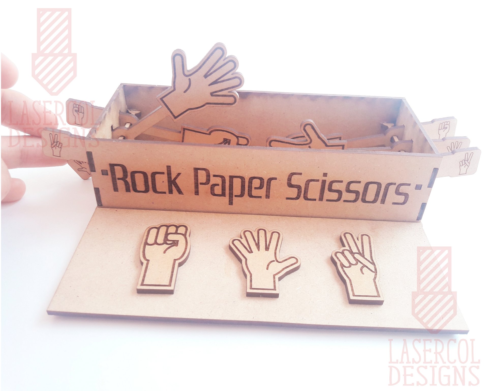 Rock Paper Scissors Game Box - Laser Cut Files product image (7)