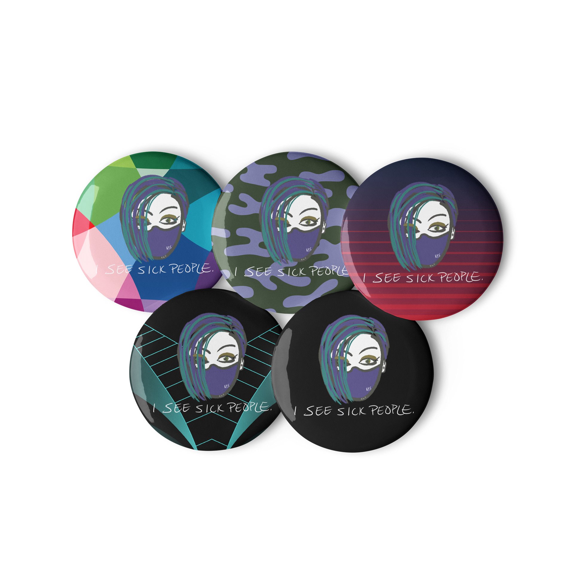 I See Sick People button product image (2)