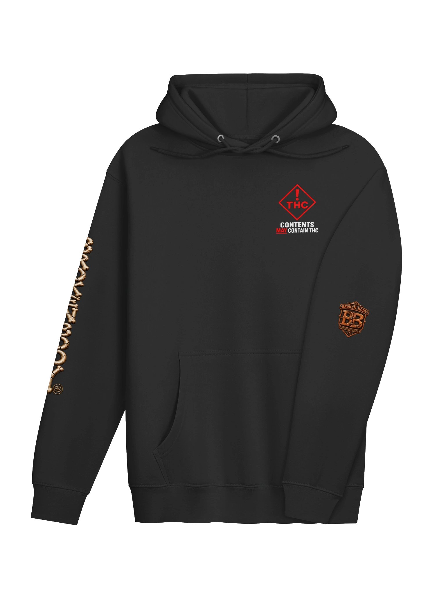 BROKEN BODY™ — SMALL BITE. BIG JOURNEY. — PULLOVER HOODIE product image (4)