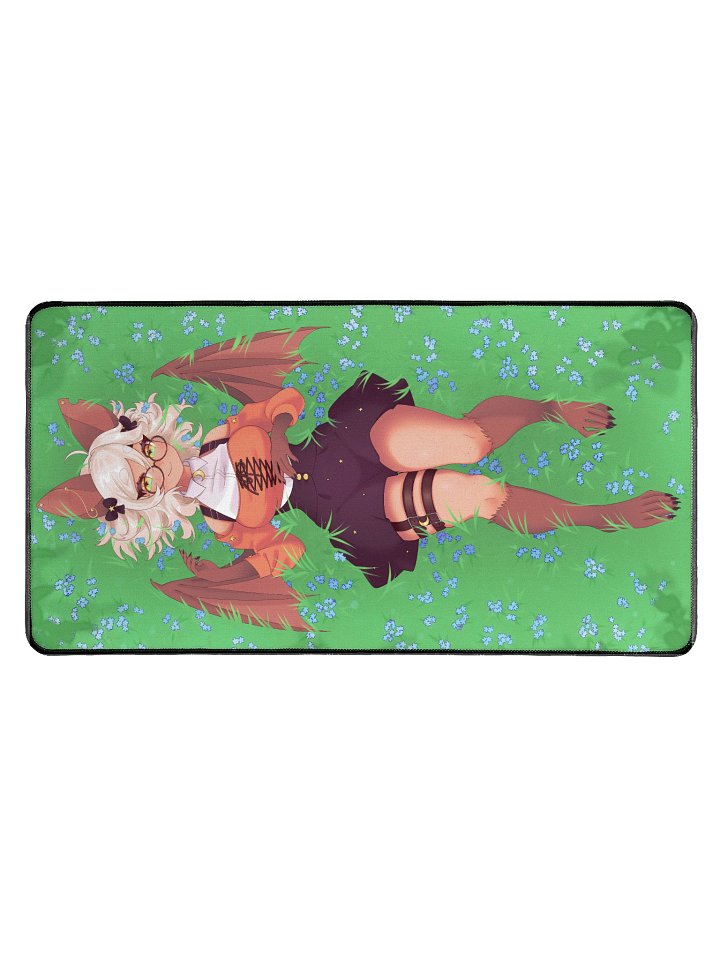 Ferra in the Meadow 15.5" x 31.5" Deskmat product image (1)