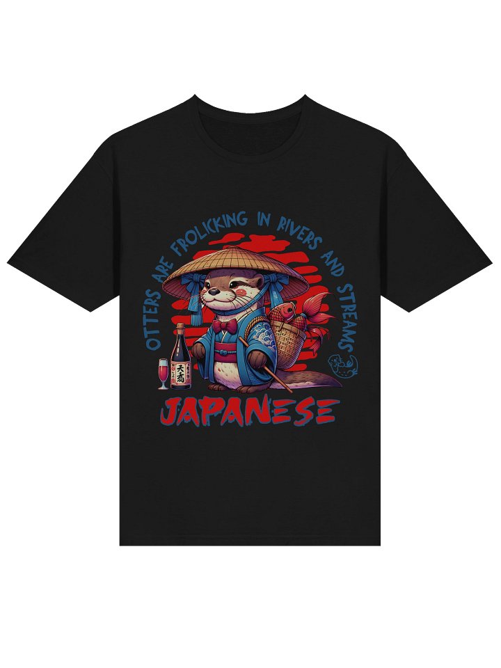 Otters Frolicking Japanese Style T-Shirt - Gildan Softstyle product image (2)