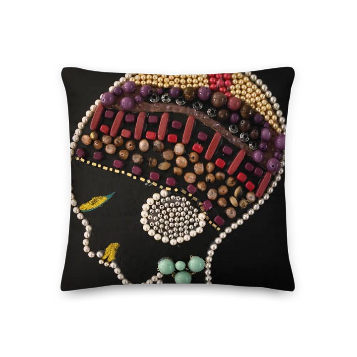 Mosaic Silhouette Decorative Premium Pillow product image (1)