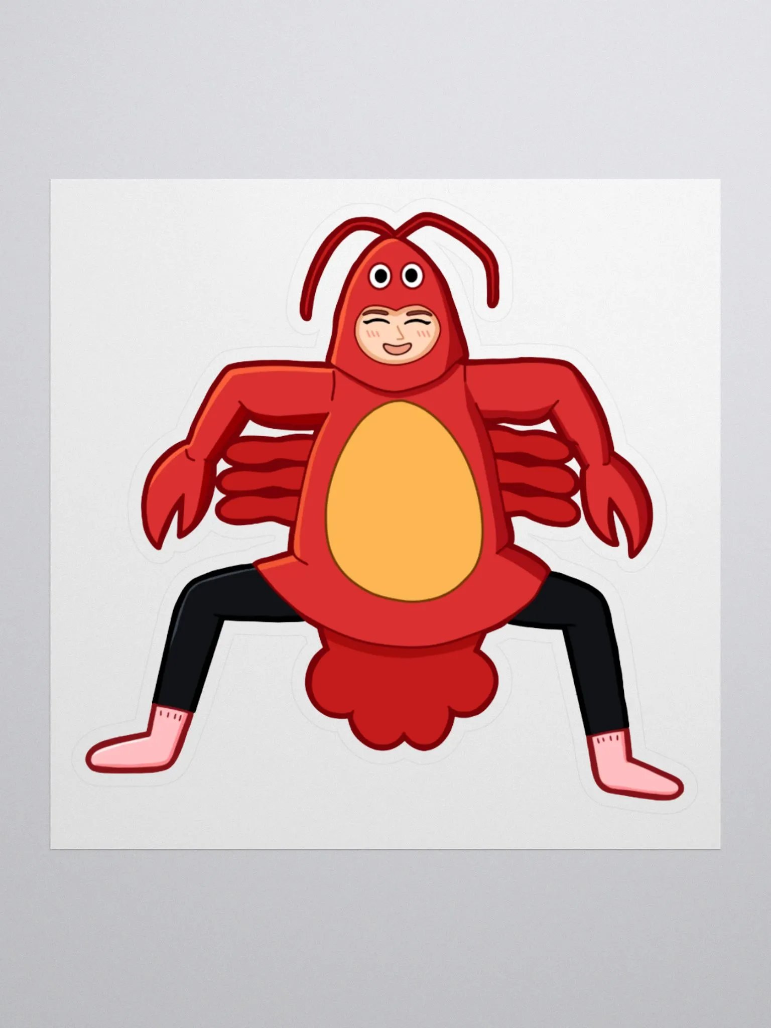 lobster leek sticker product image (2)