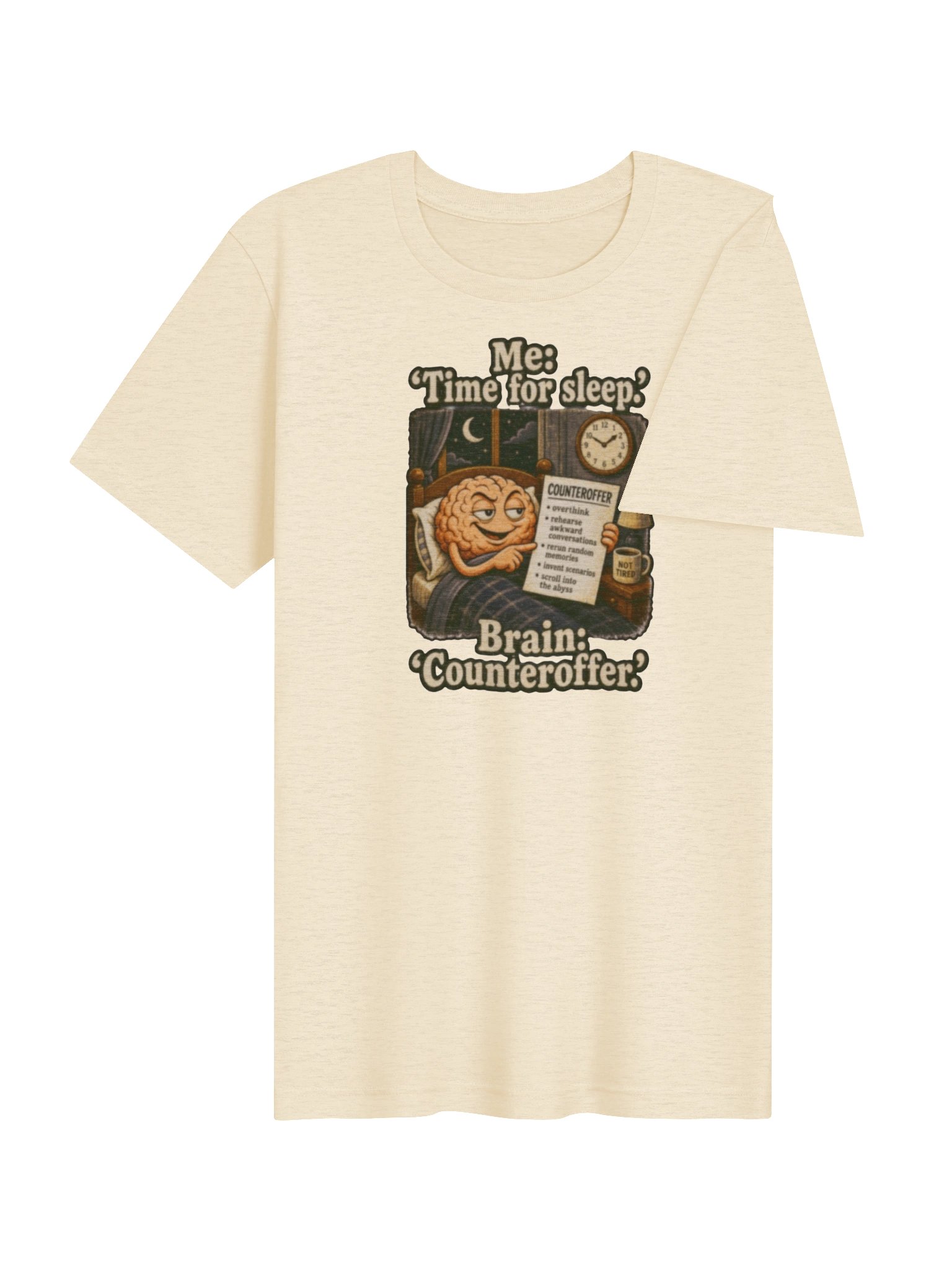 UnspokenMinds: Overthinking Brain Tee product image (4)