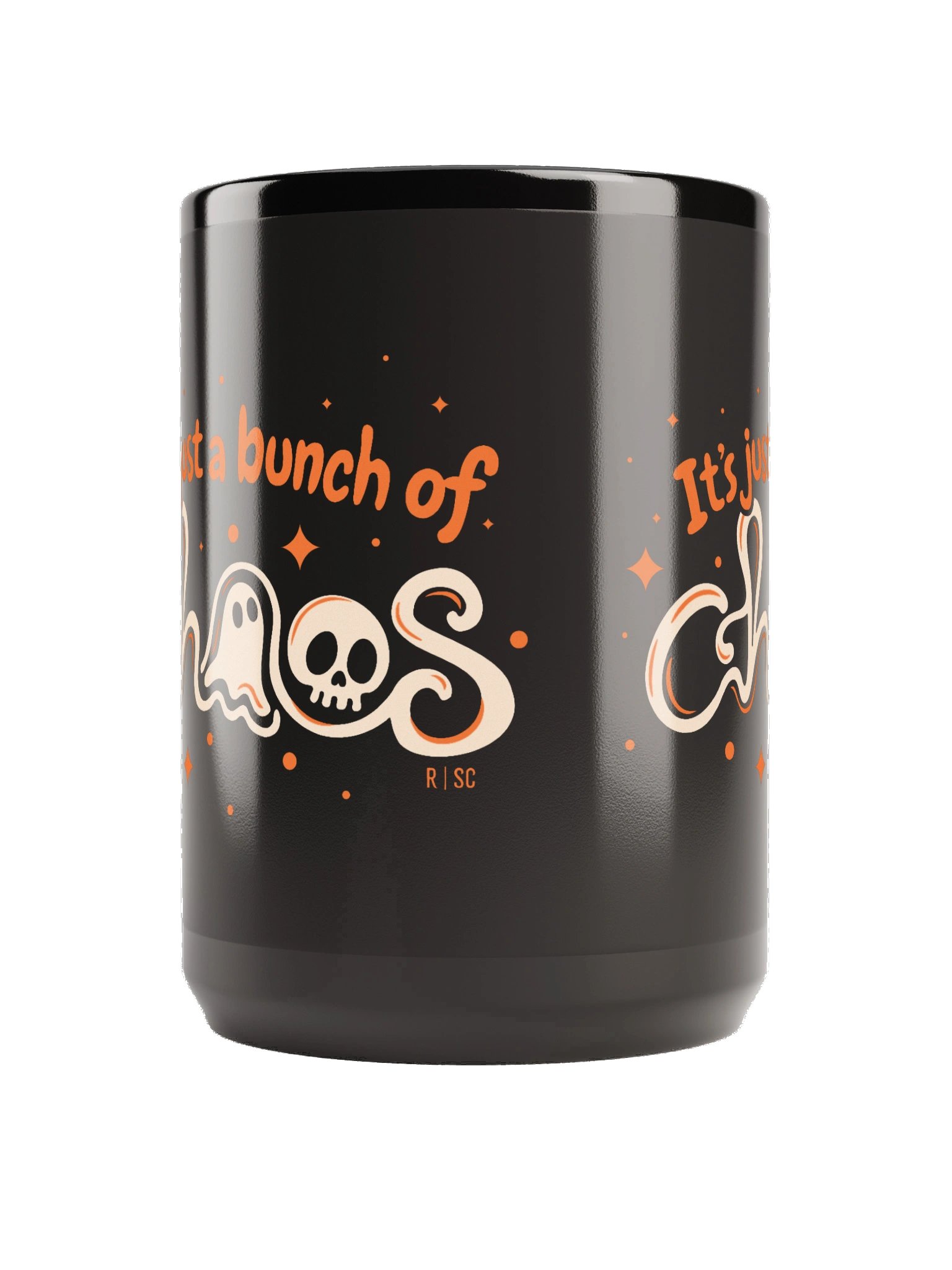 It's Just a Bunch of Chaos Black Mug product image (2)