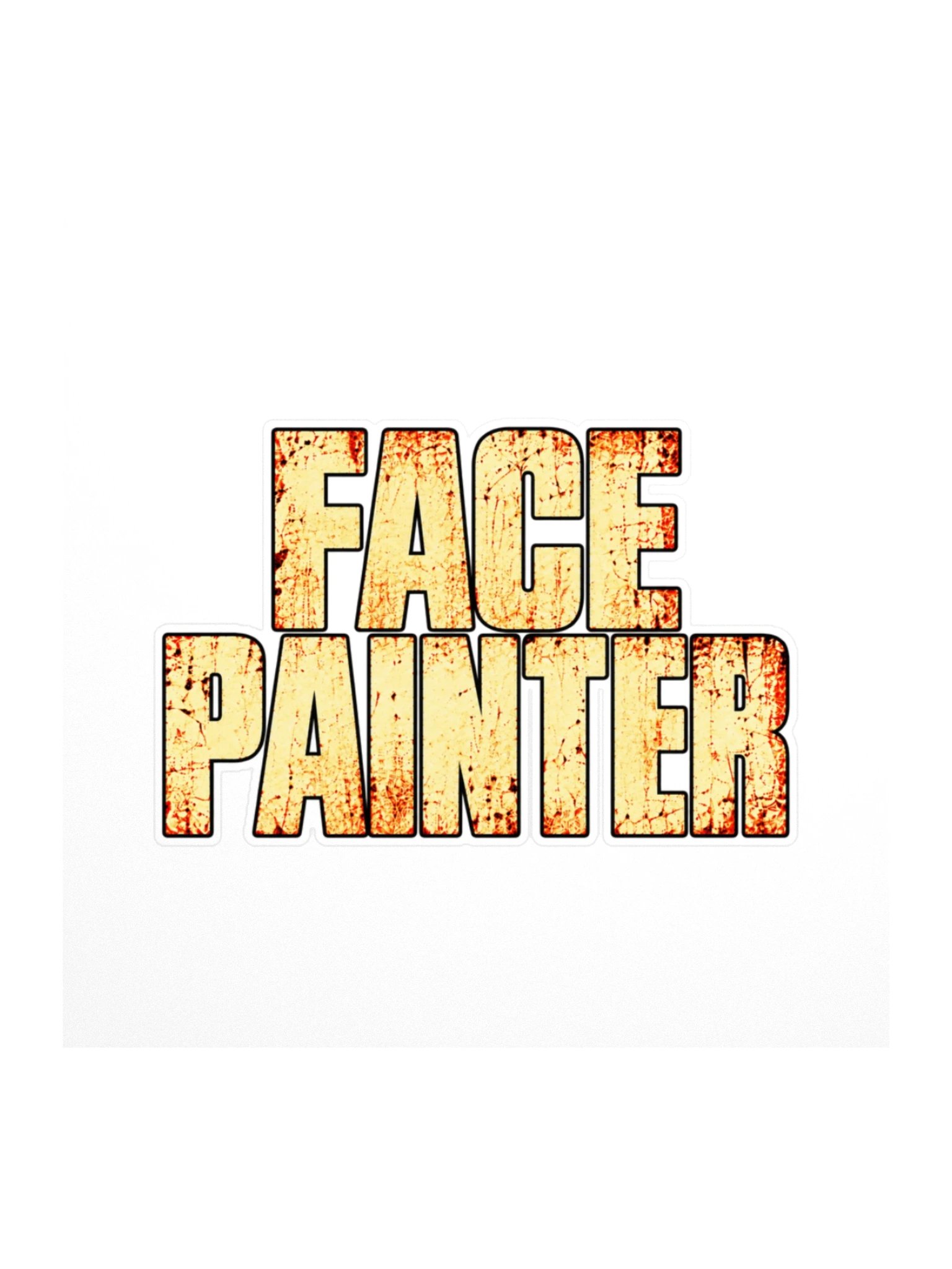 Face Painter Sawdust & Screams Kiss Cut Sticker product image (1)