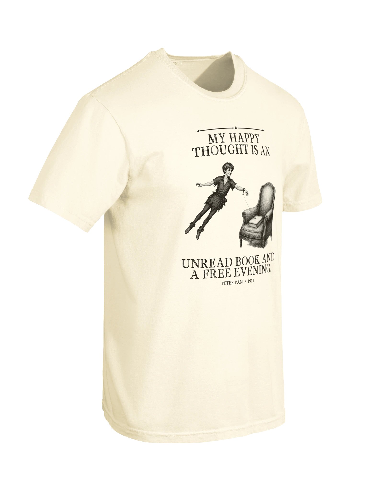 Happy Thought Unread Book Free Evening -- Peter Pan Tee (Light) product image (21)