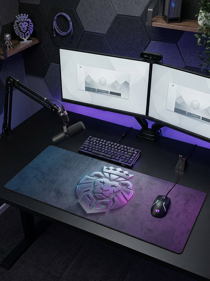 Royal Creature - Castle Stone - XXL Gaming Mouse Pad 36 in x 18 in product image (1)