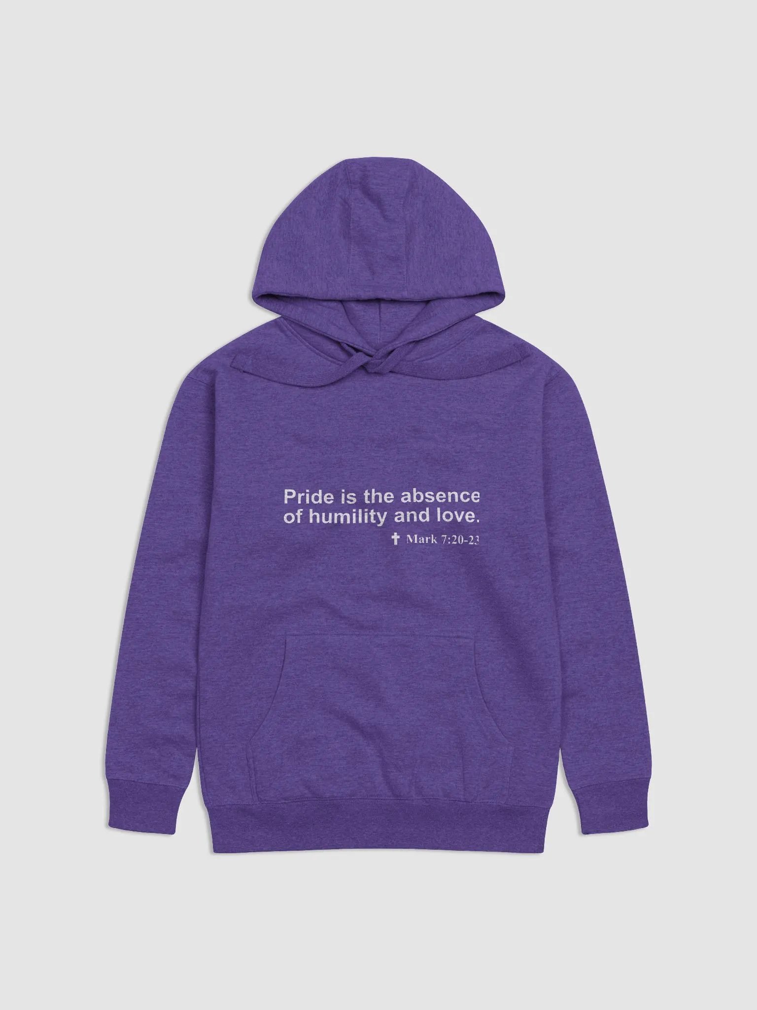 A Christian Sweatshirt to prompt spiritual conversations: What does the Bible say about Pride? product image (32)