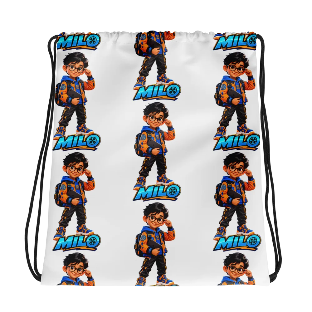 MILO Cartoon All-Over Print Drawstring Bag product image (1)