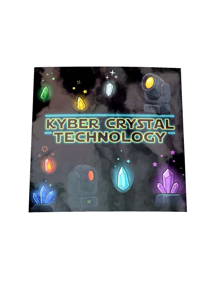 Kyber Powered Lighting Holographic Sticker product image (3)