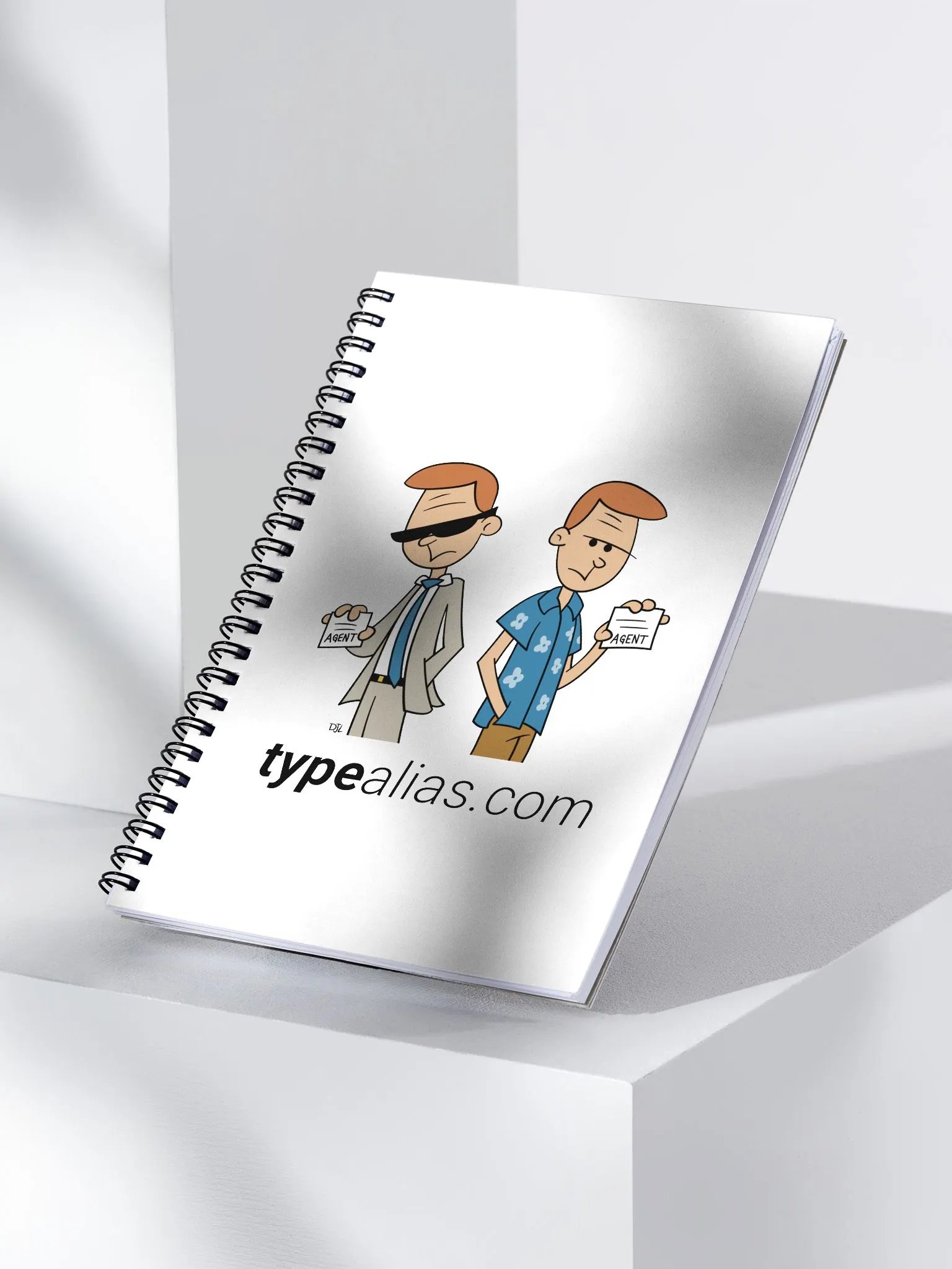 TypeAlias.com Secret Agent Spiral Notebook product image (3)