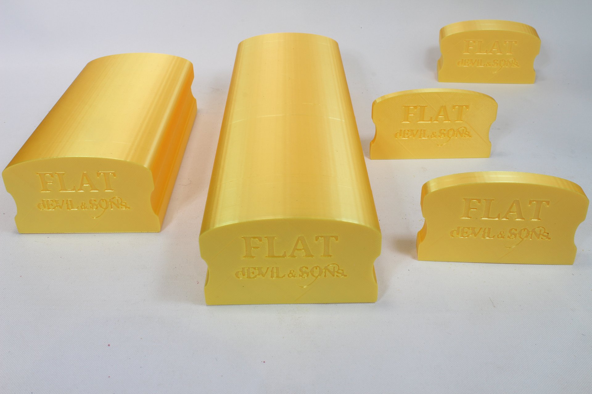 Set of five FLAT sanding Guitar Blocks (3D Print File) product image (1)