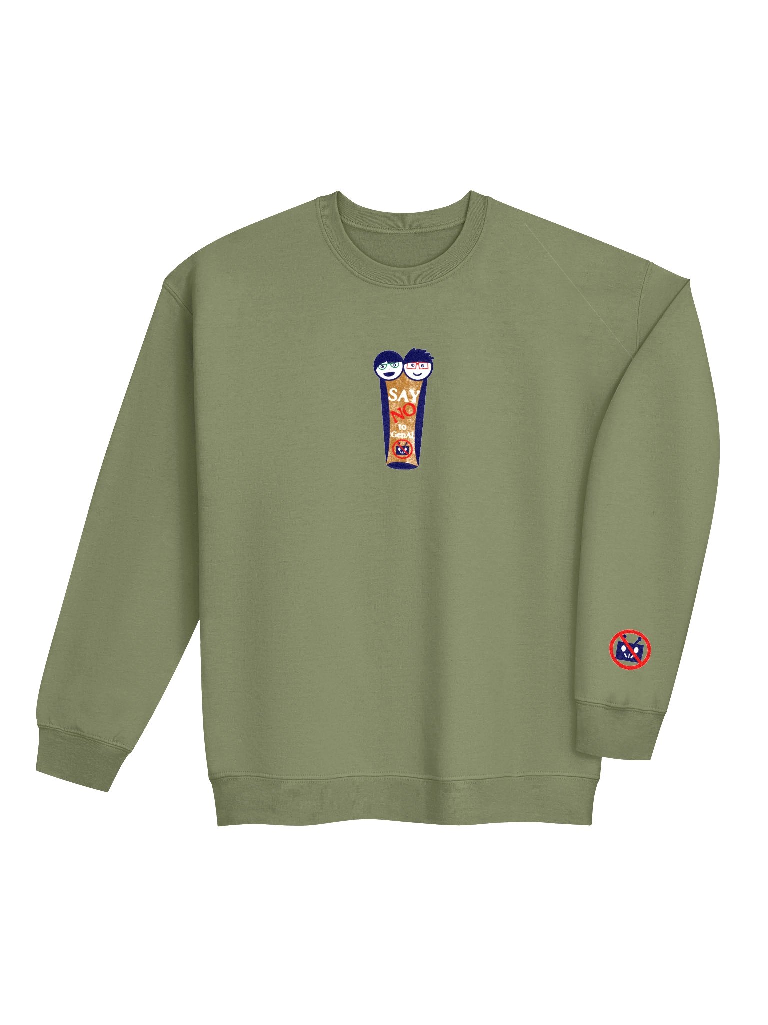 Just say NO Embroidered Sweatshirt product image (24)