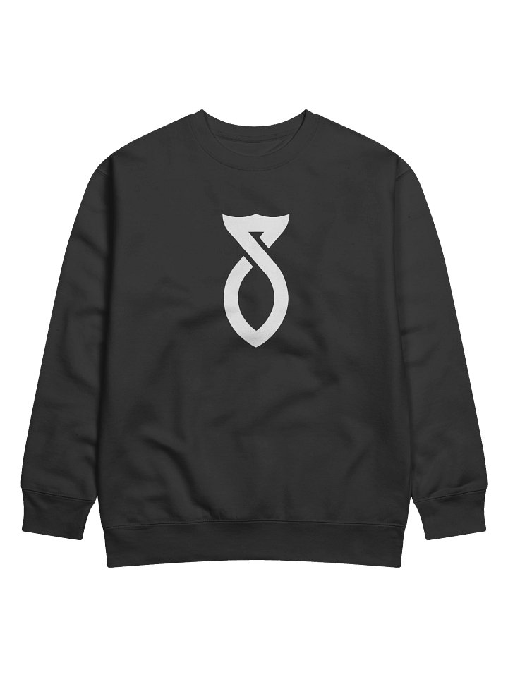 White on Black Sweatshirt product image (1)