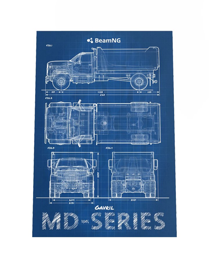 Gavril MD-Series Blueprint Poster product image (1)