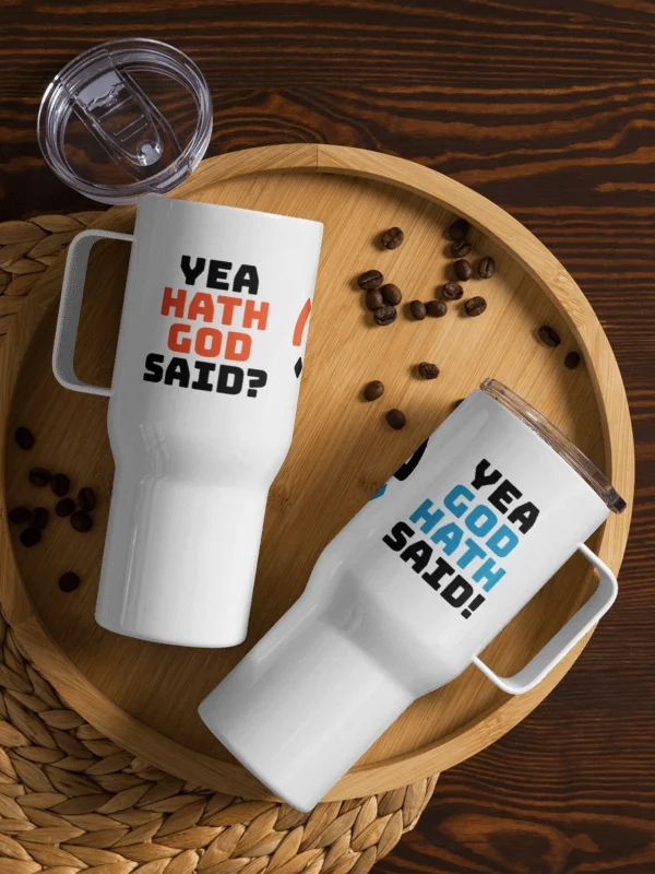 Yea God Hath Said - Q&A Travel Mug product image (2)