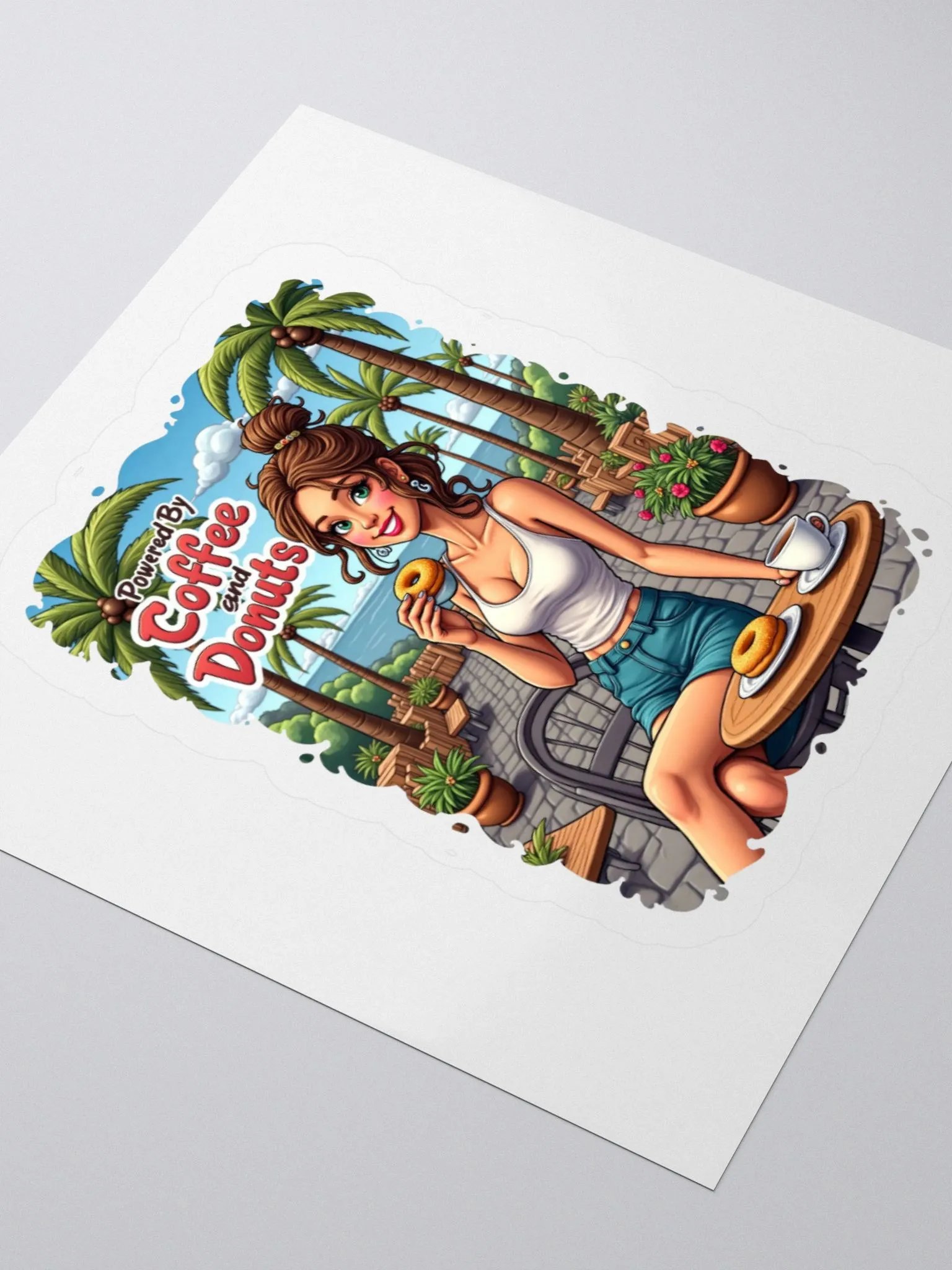 Coffee & Donuts Vibes Sticker Pack product image (7)