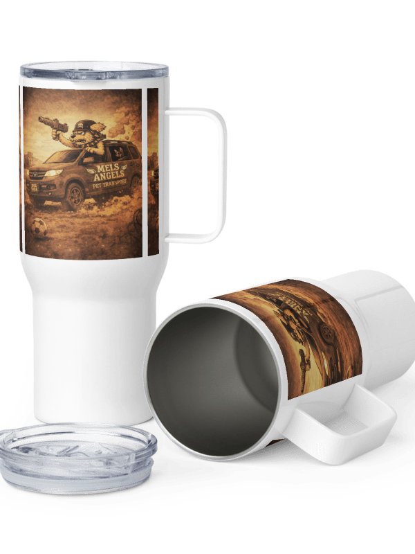 Dog Tank Badge Travel Mug | Mel’s Angels Pet Transport 25oz & 40oz Insulated Tumbler product image (9)