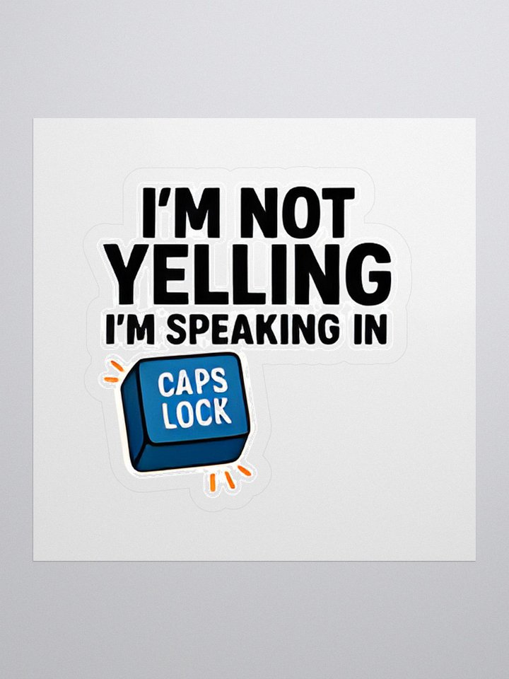 Just CAPS LOCK sticker product image (1)