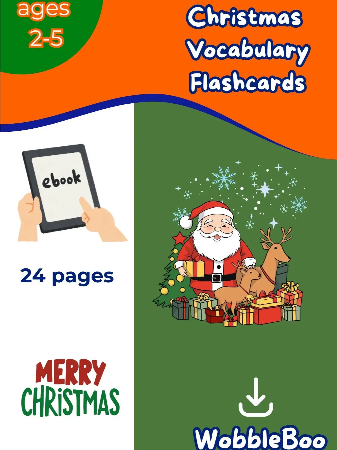 Christmas Vocabulary Flashcards product image (1)