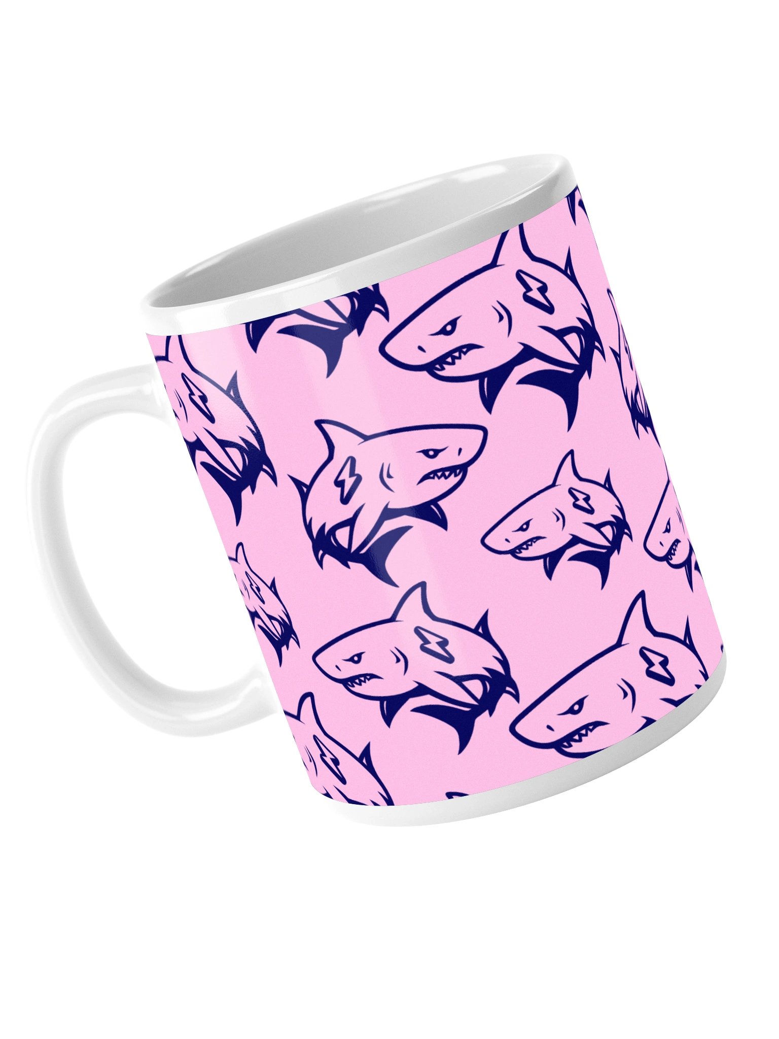 Giant Shark Pattern Mug Pink product image (5)