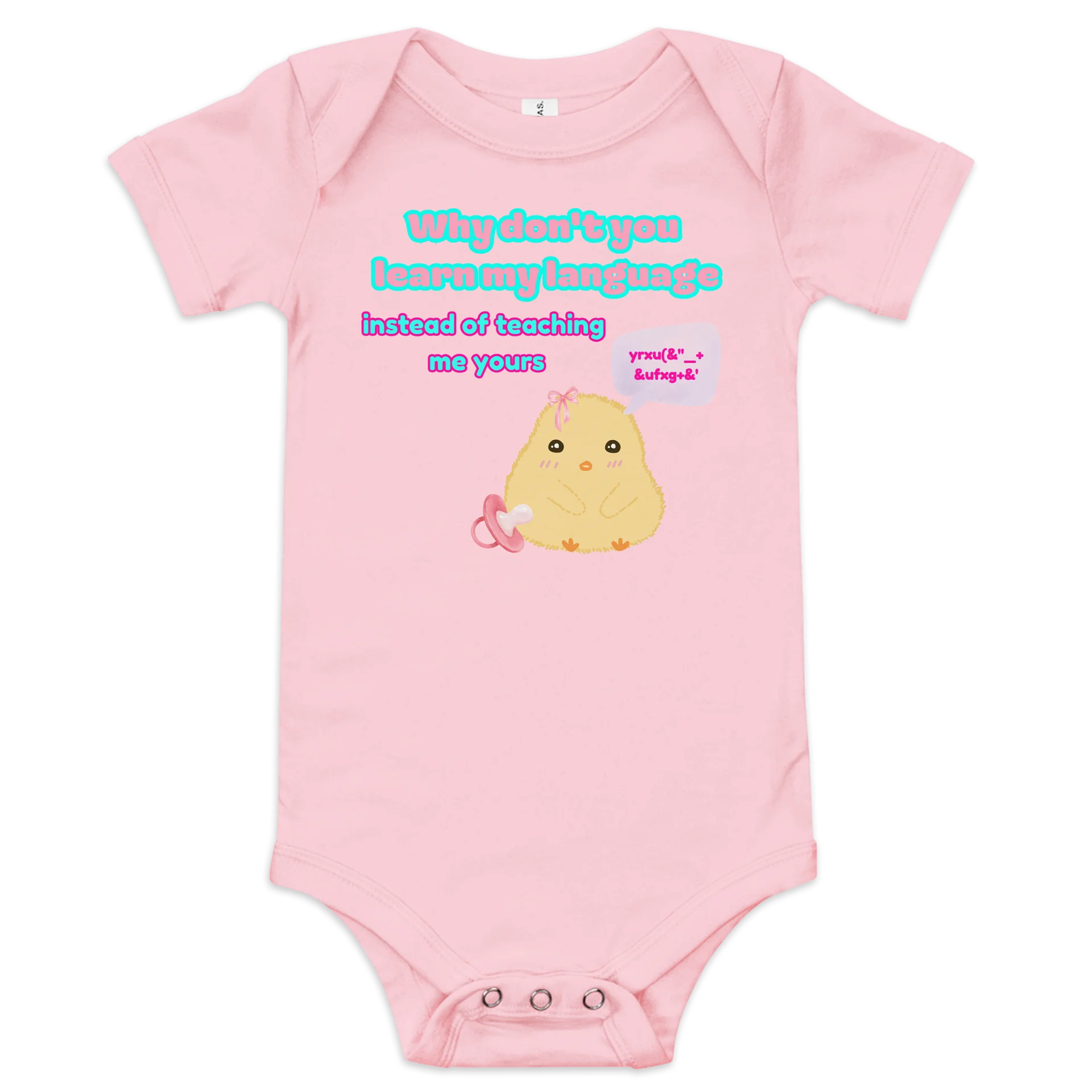 Why don't you learn my language🩷Super Soft🪽Onesie🩷 product image (2)