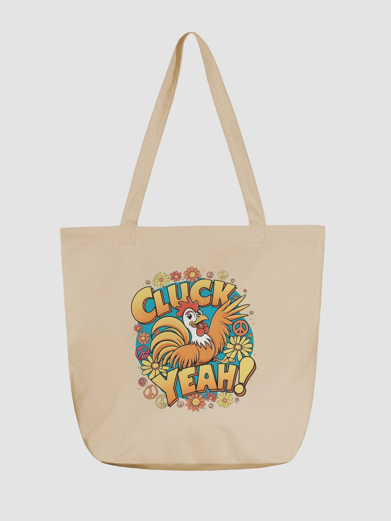Cluck Yeah! Groovy Rooster Eco Tote product image (1)