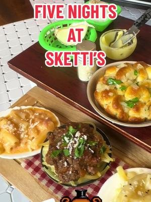 Since we are on a bit of a hiatus building an upgraded mini kitchen, here are some shots of our most recent stream, FIVE NIGHTS AT SKETTI’S where we made tiny Garlic Knots, itty bitty Fettuccine Alfredo, baby Spaghetti Bolognese, and little Penne alla Vodka!  #MiniKitchen #TinyFood #MiniCooking #FiveNightsAtFreddys