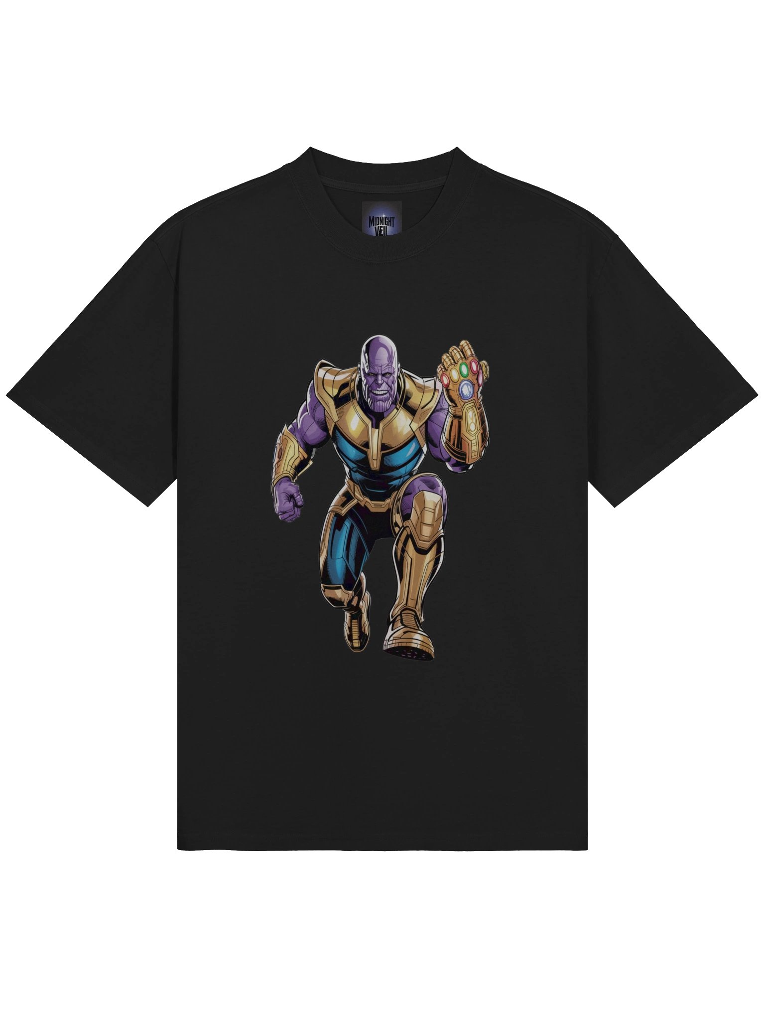 Gauntlet Surge: Thanos Oversized Faded T-Shirt product image (5)