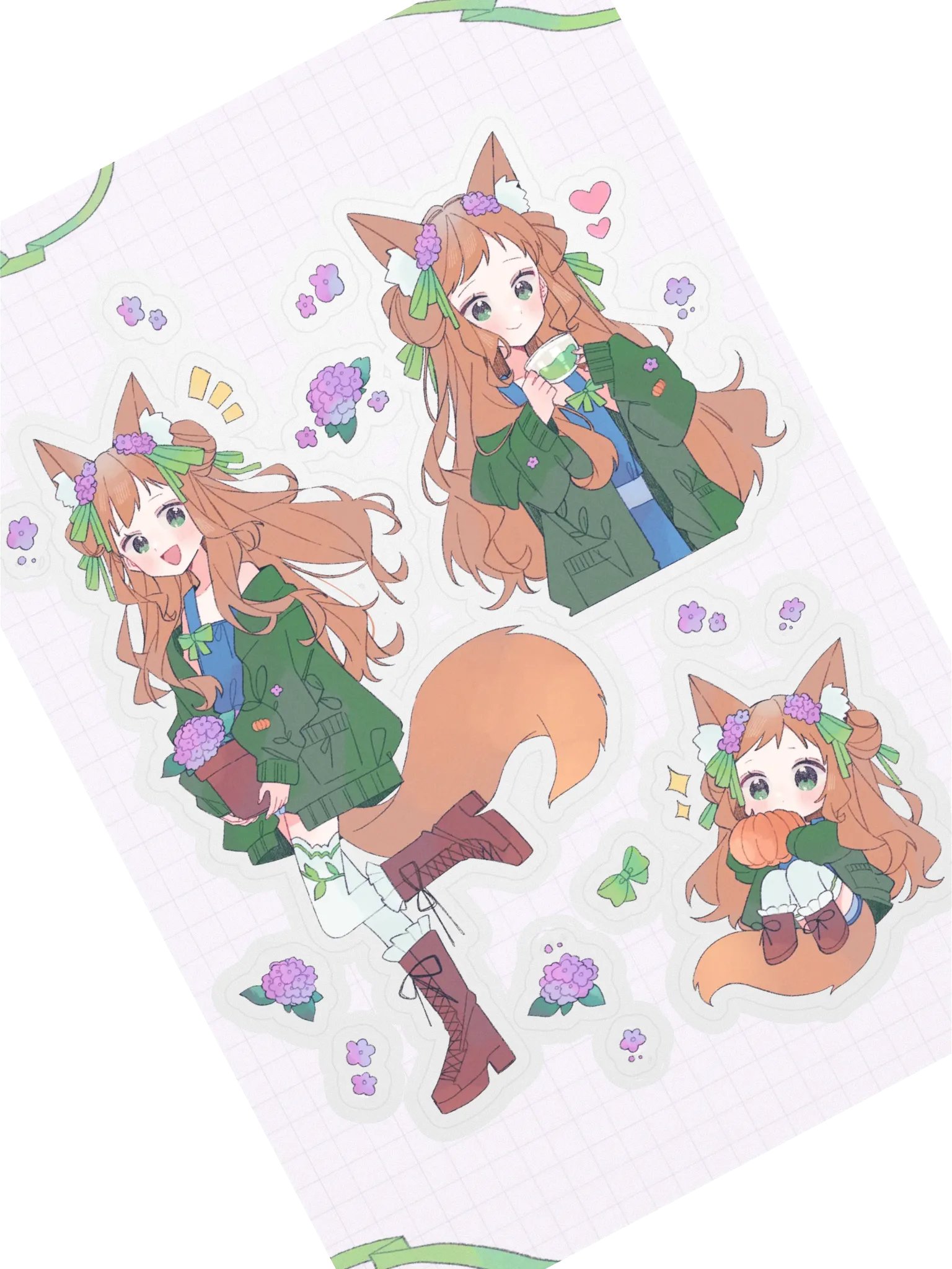 Pumpkin Petty Blossom Sticker Sheet product image (1)