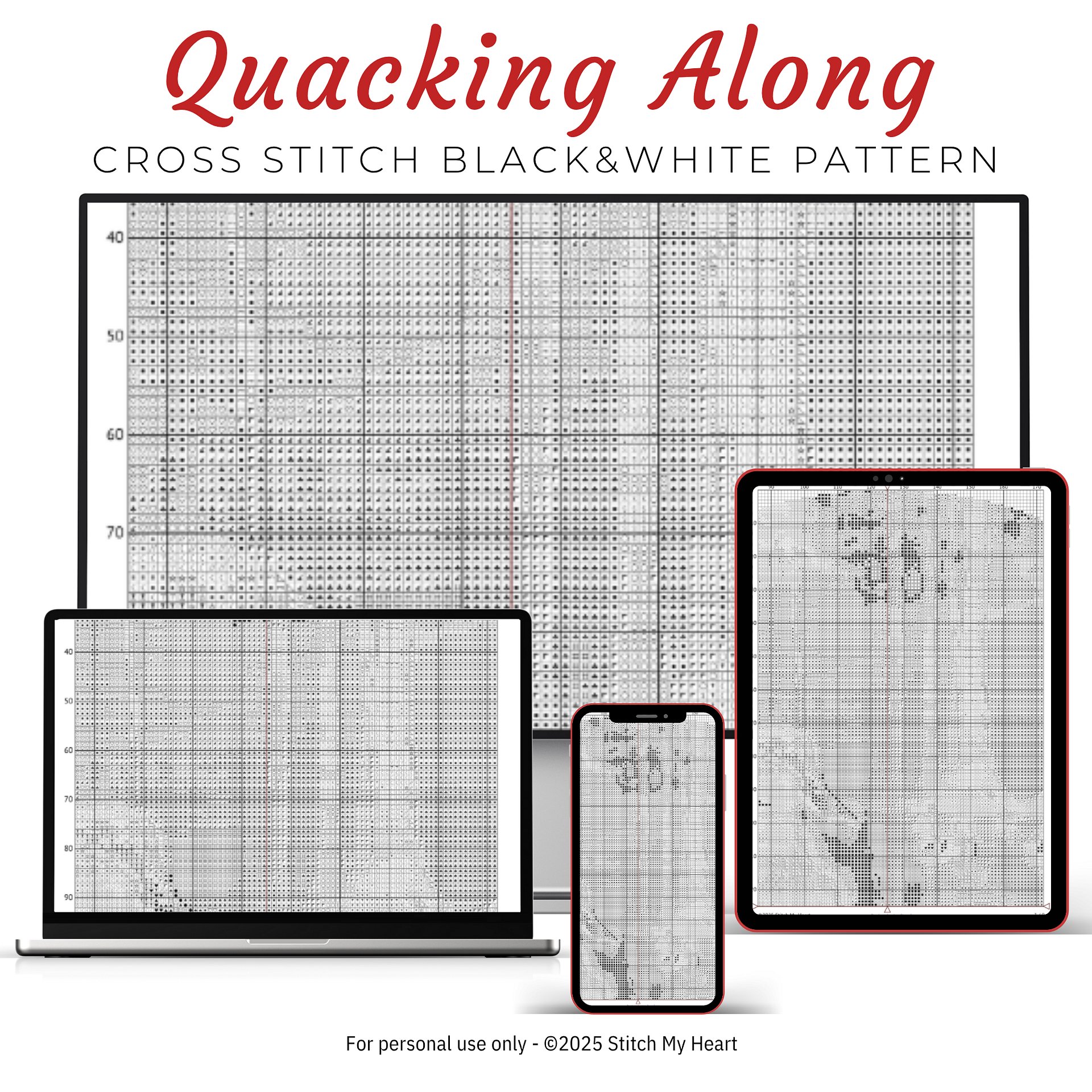 Quacking Along Cross Stitch Pattern product image (4)