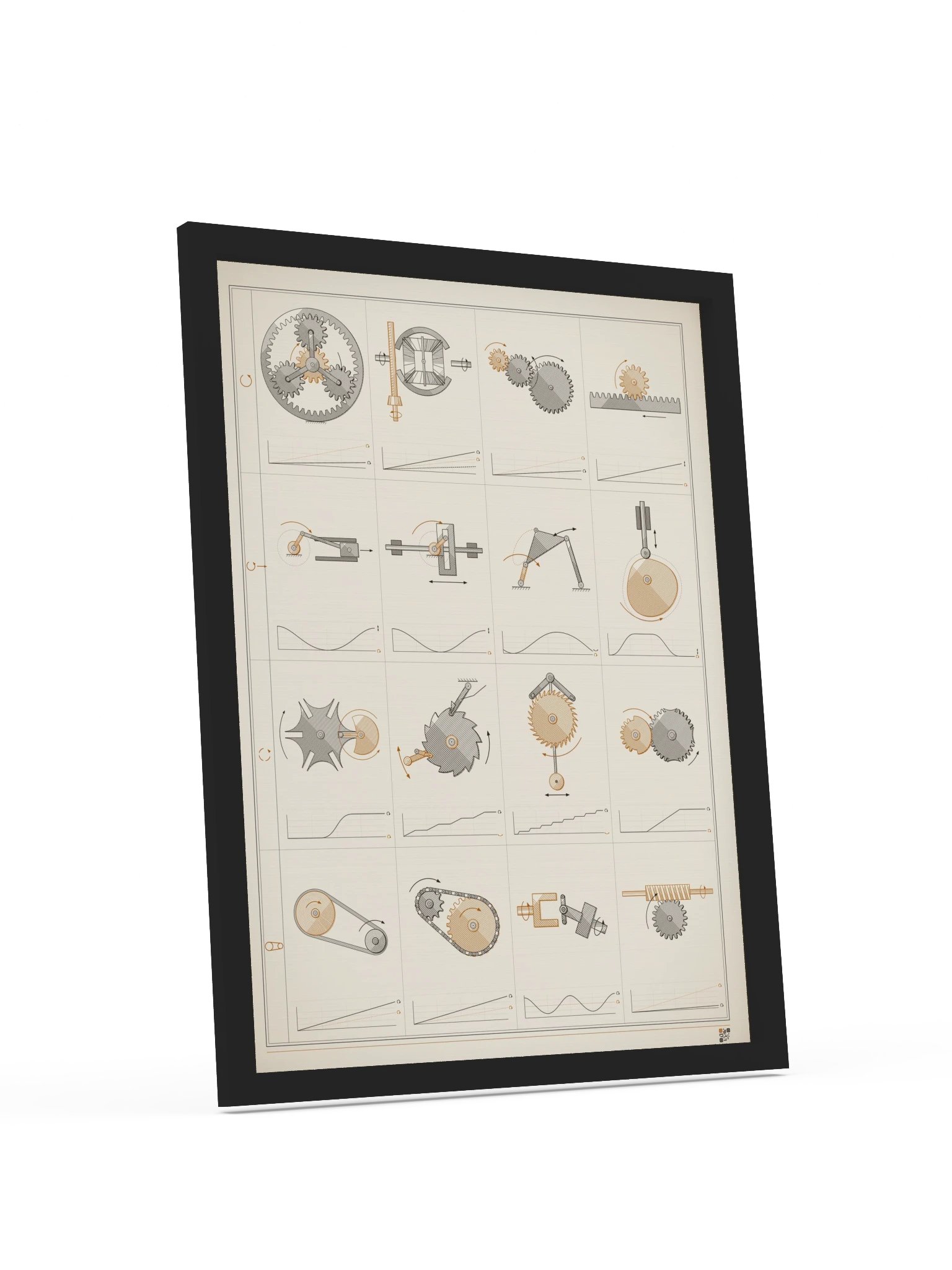 MOTION · 機構図鑑の版画 · 額装 product image (4)