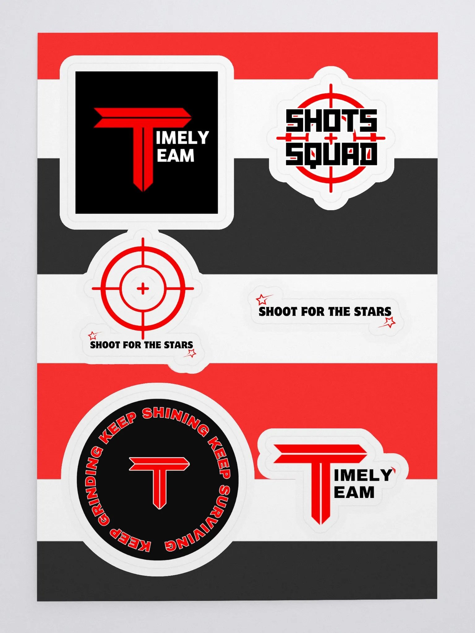 Timely Team Stickers ! product image (3)