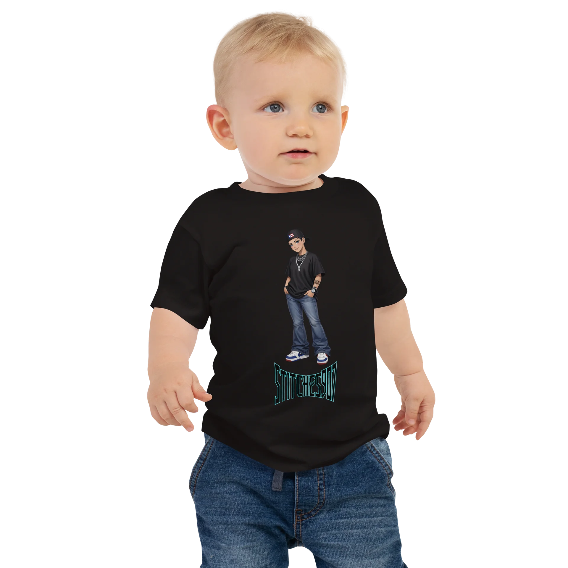 Stitches baby tee product image (1)