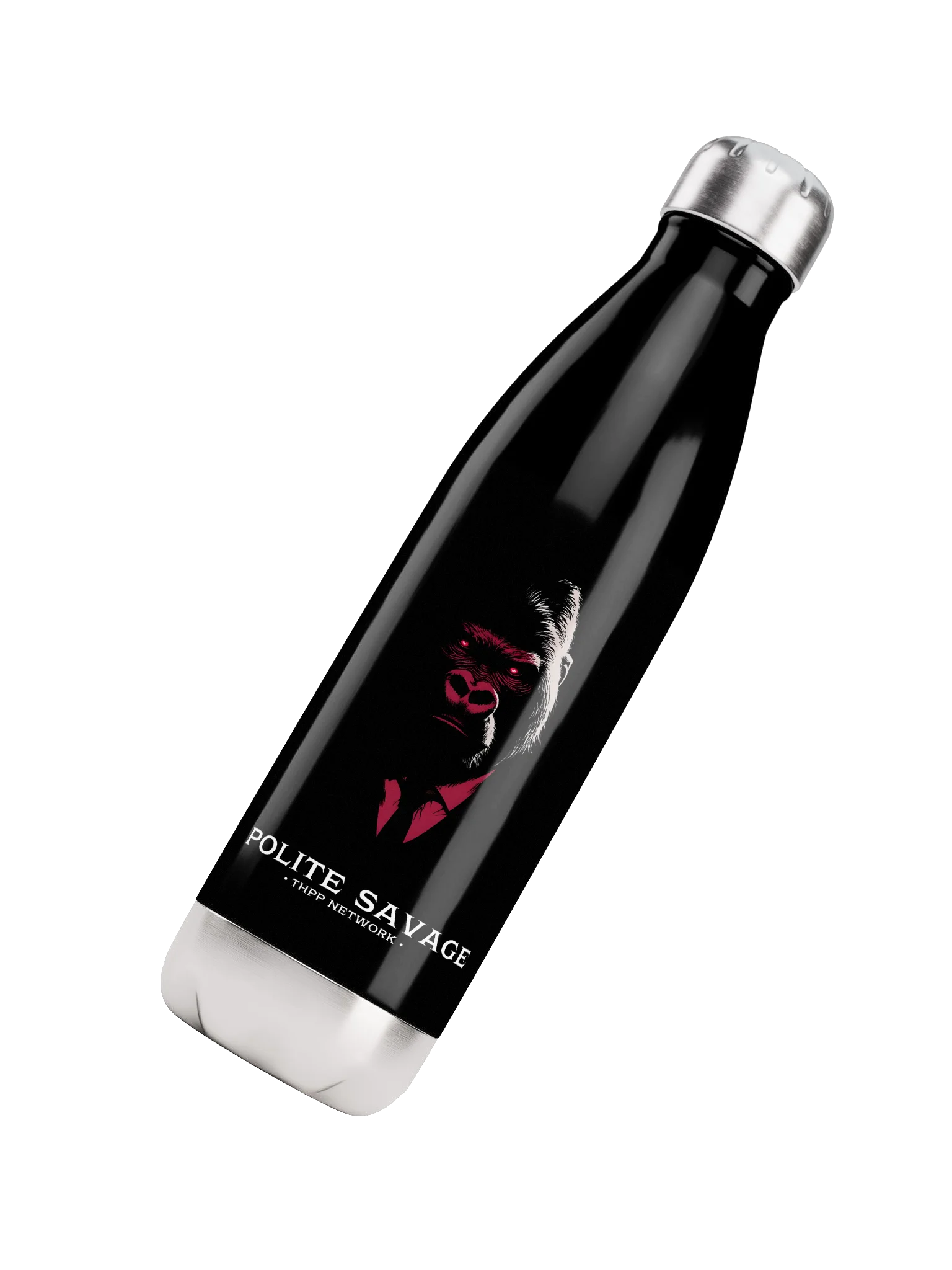 Take Yo Azz to the Gym- Gorilla Black Water Bottle product image (4)