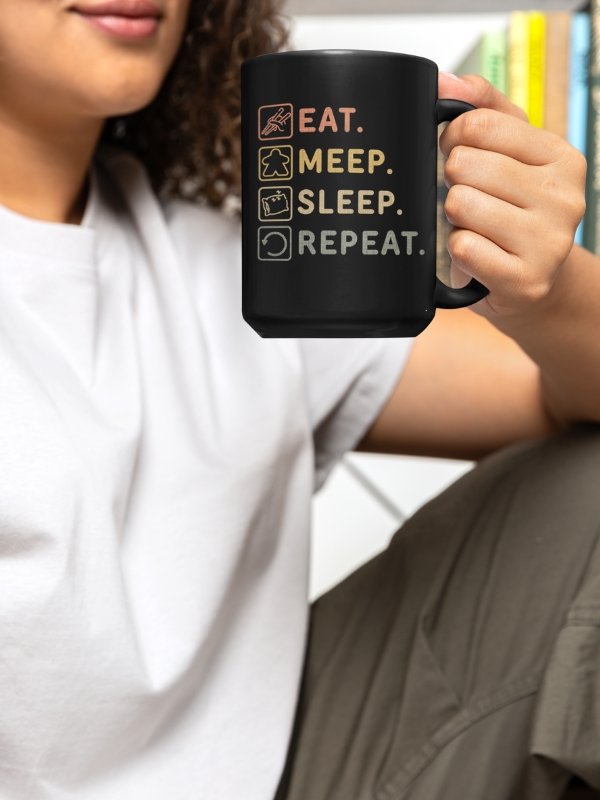Eat Meep Sleep Repeat Board Gamer Mug product image (2)