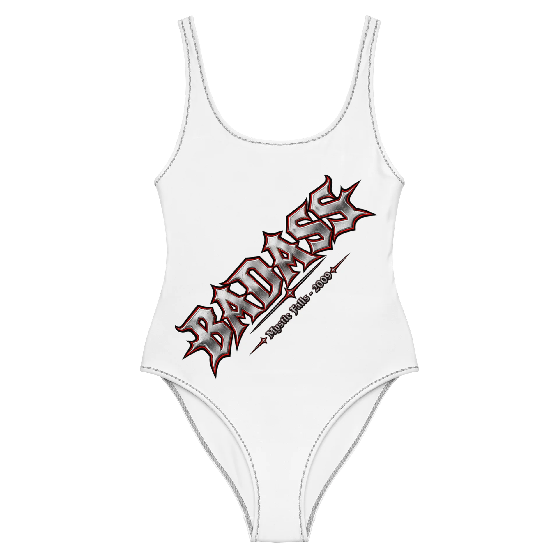 "BADASS" Mystic Falls 2009 One-Piece Swimsuit product image (2)