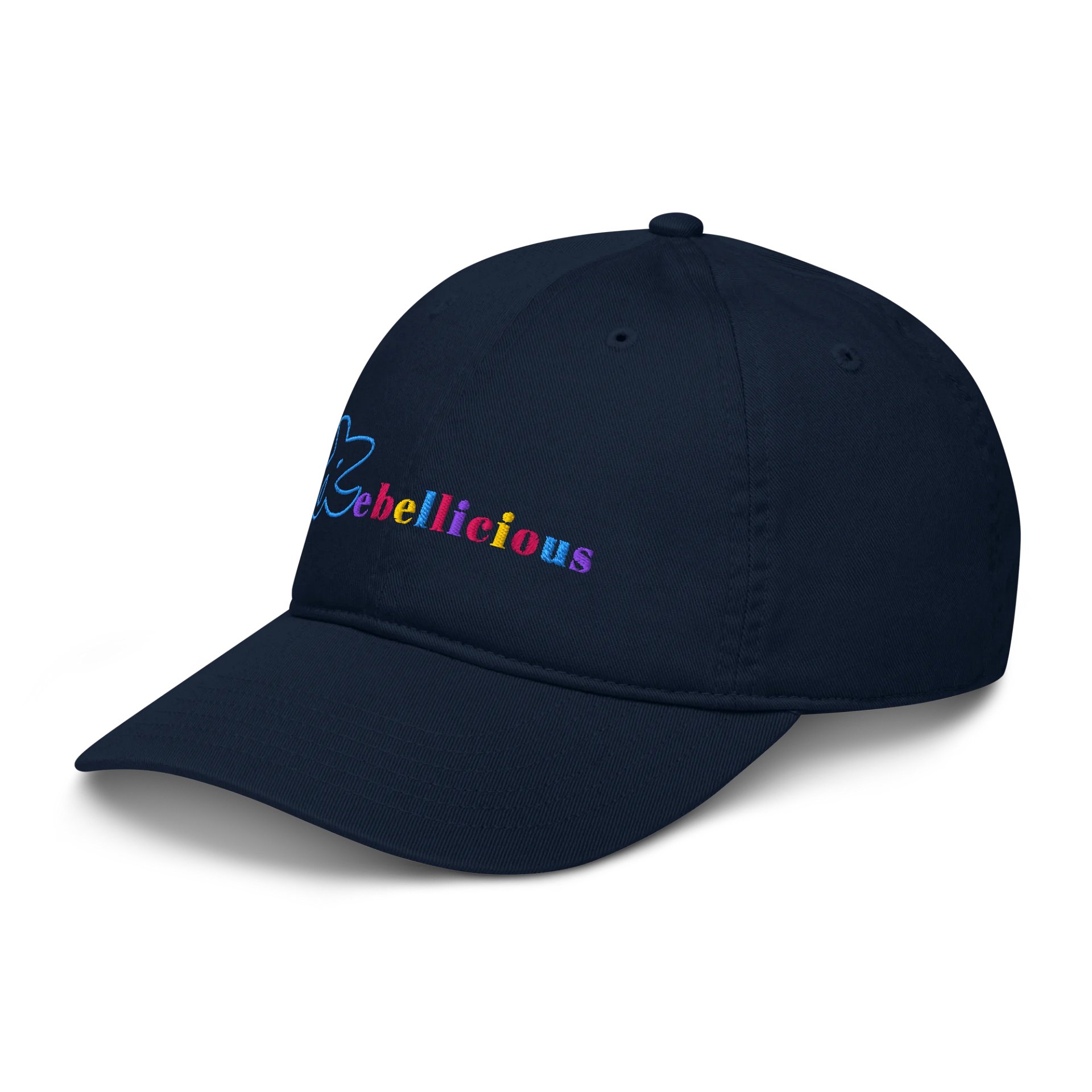 Rebellicious Organic Dad Hat Colored Text product image (10)