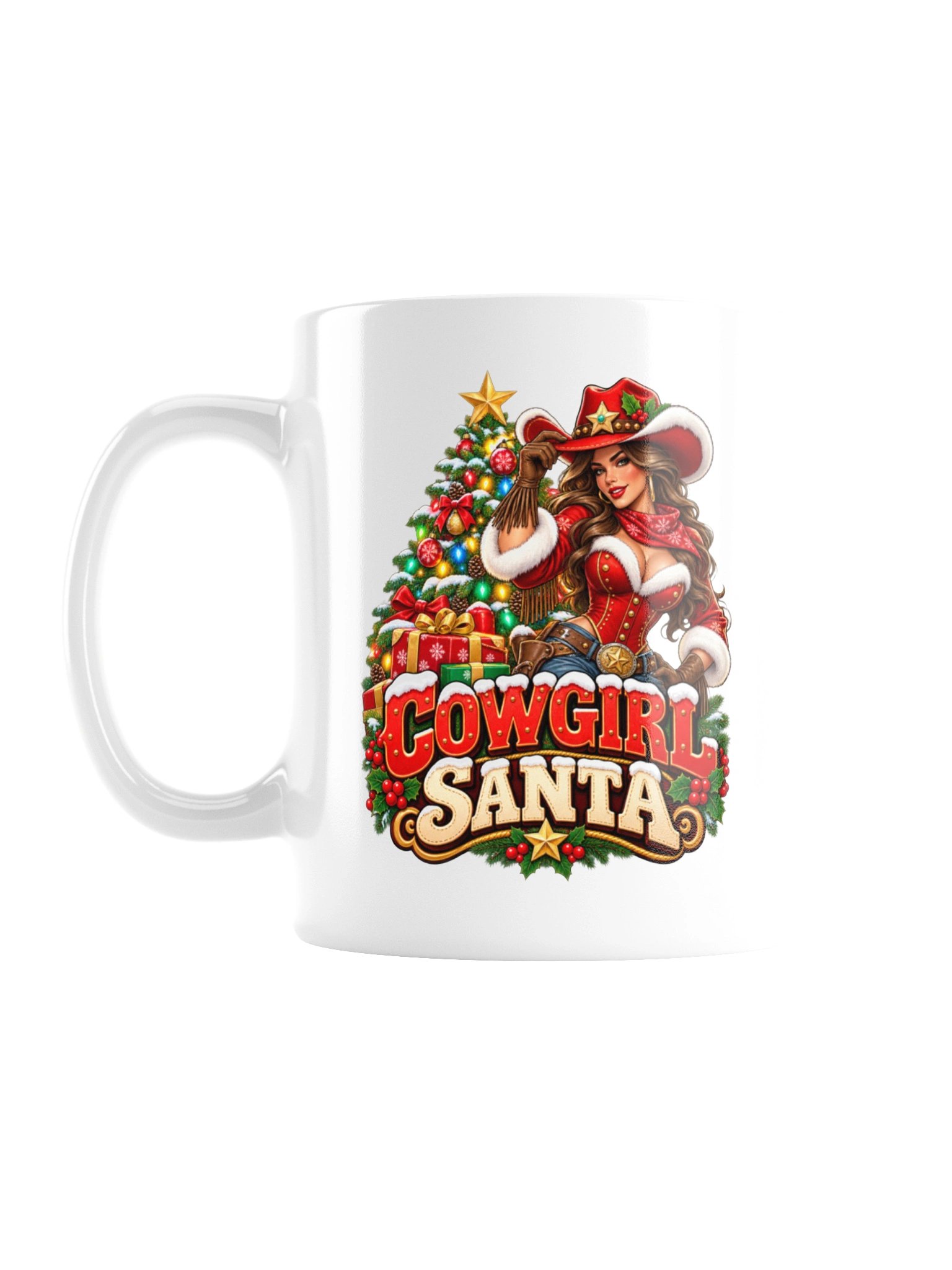 COWGIRL SANTA — CHRISTMAS WITH A LITTLE WESTERN ATTITUDE - MUG product image (1)