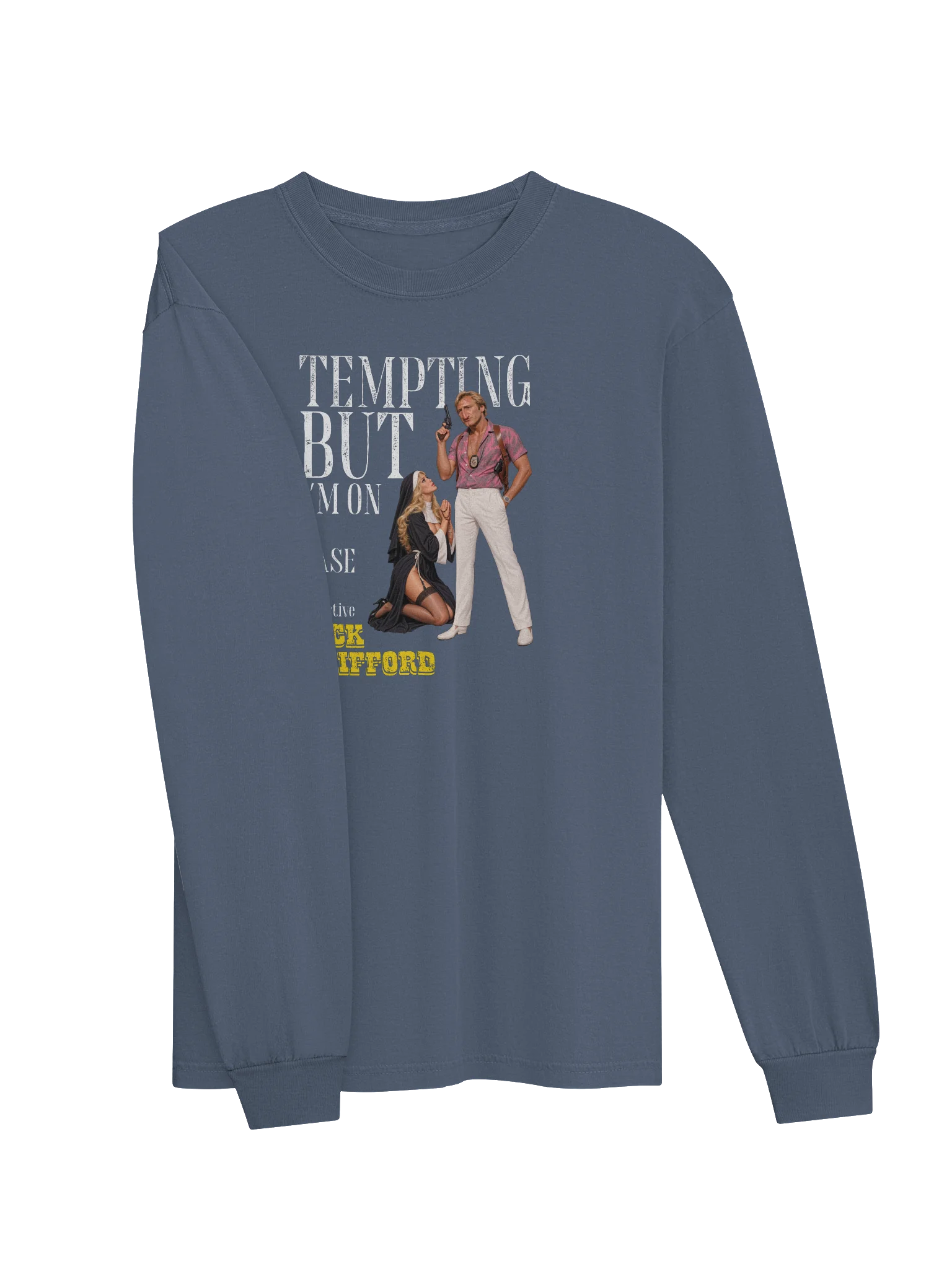 Dick Snifford Tempting Nun Long Sleeve T-Shirt product image (43)
