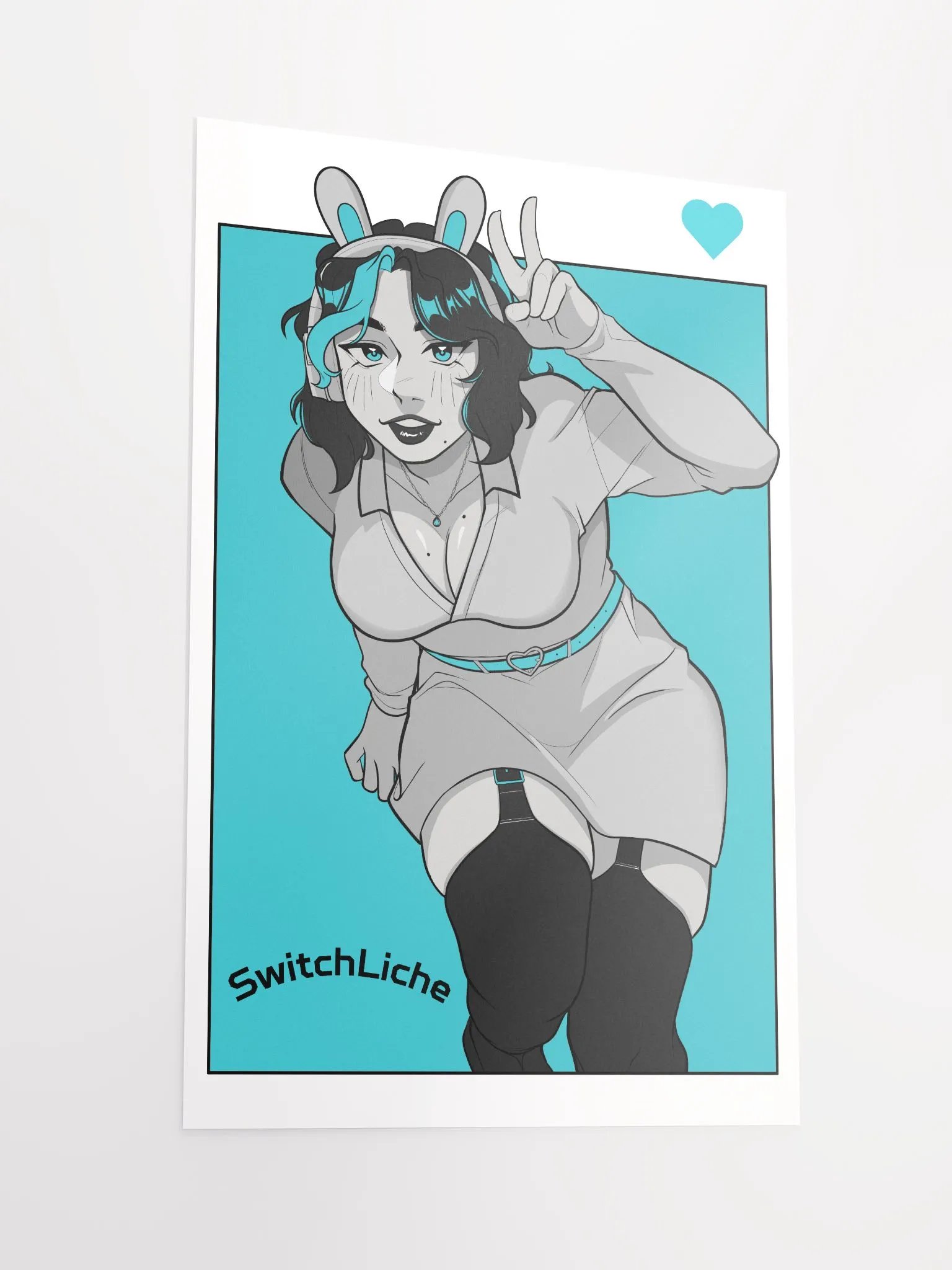 Bunny Swii Blue Poster product image (2)