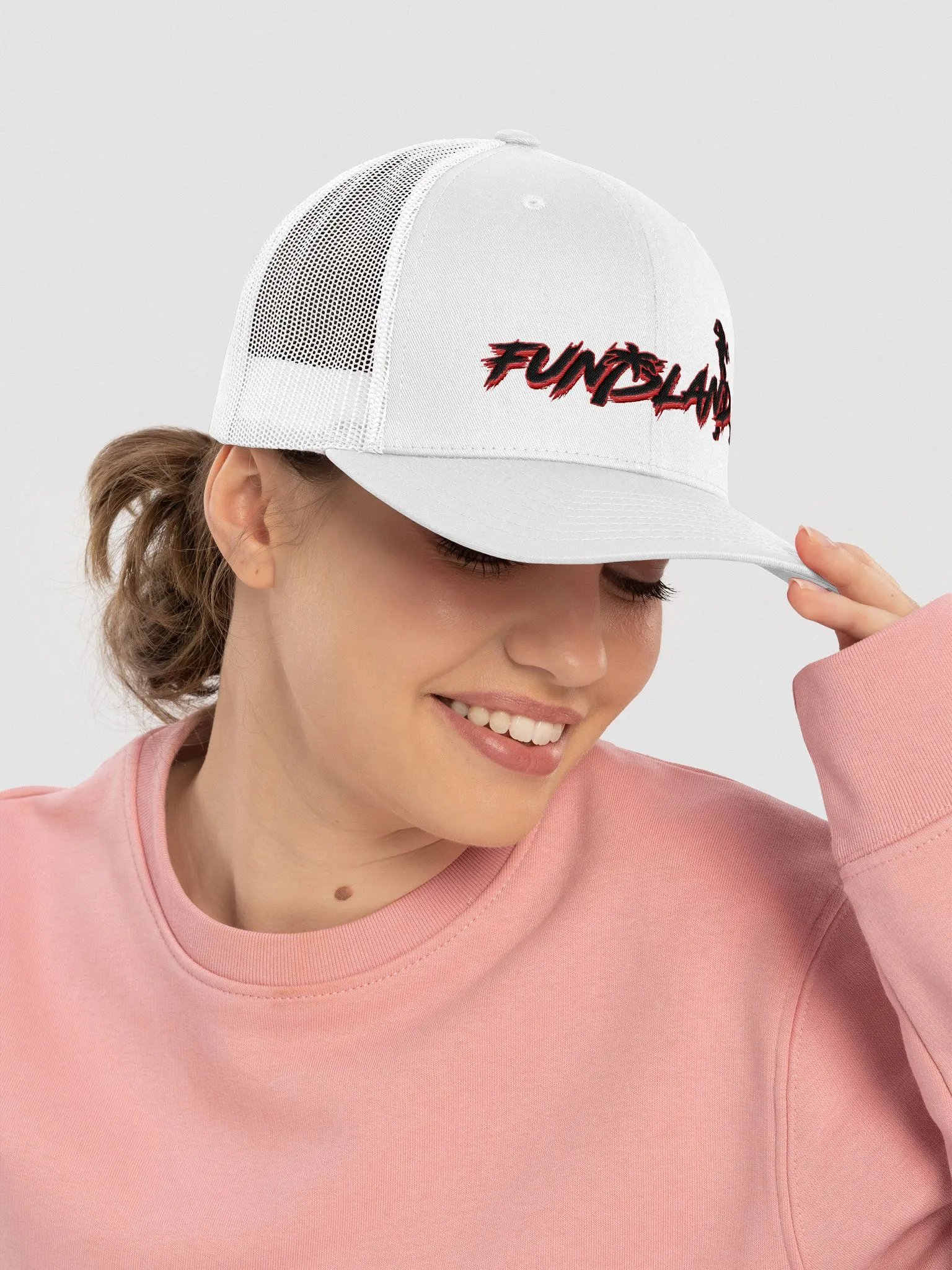 Embroidered Trucker Snapback Hat product image (29)