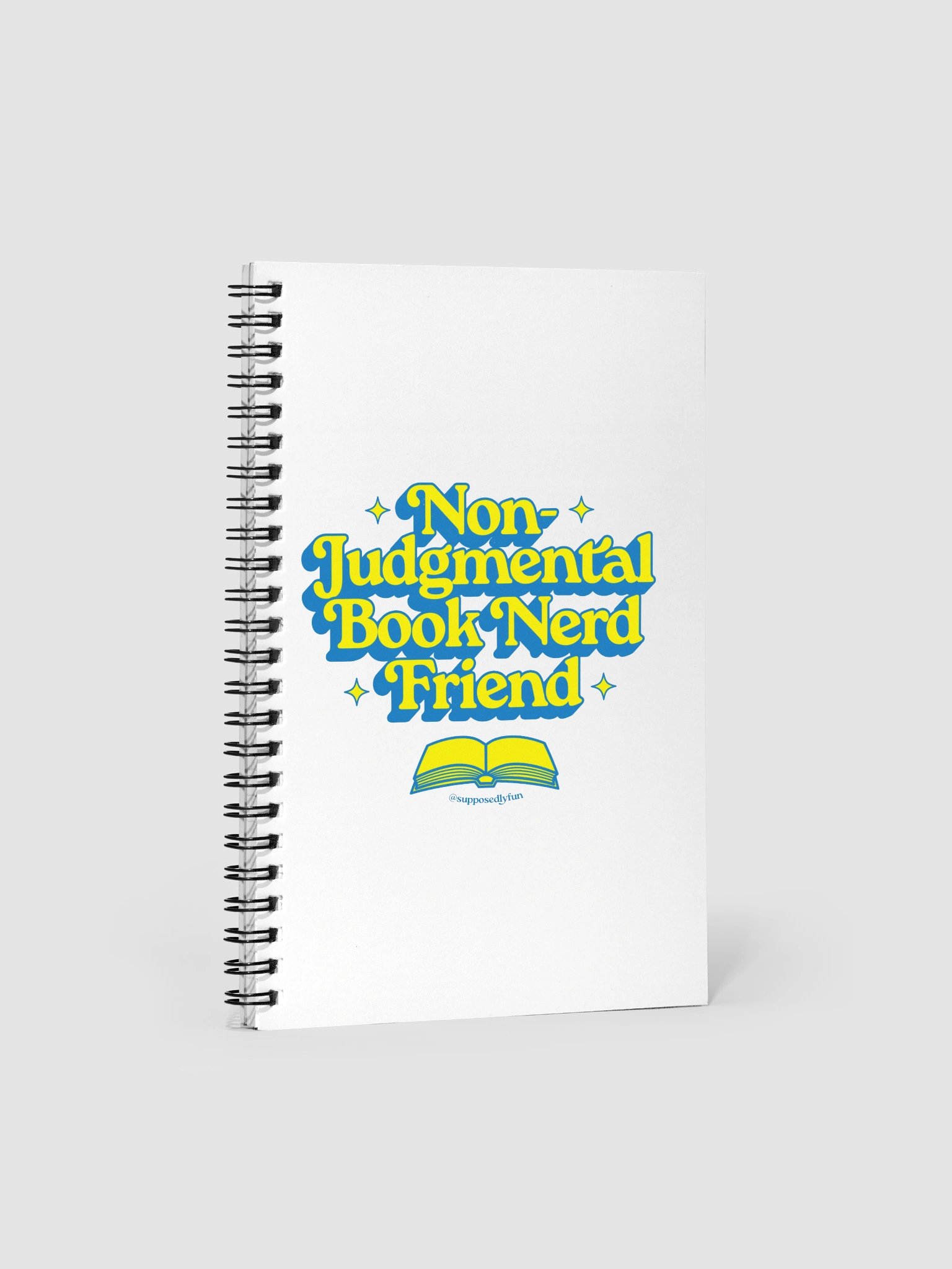 Non-Judgmental Book Nerd Friend Notebook product image (1)