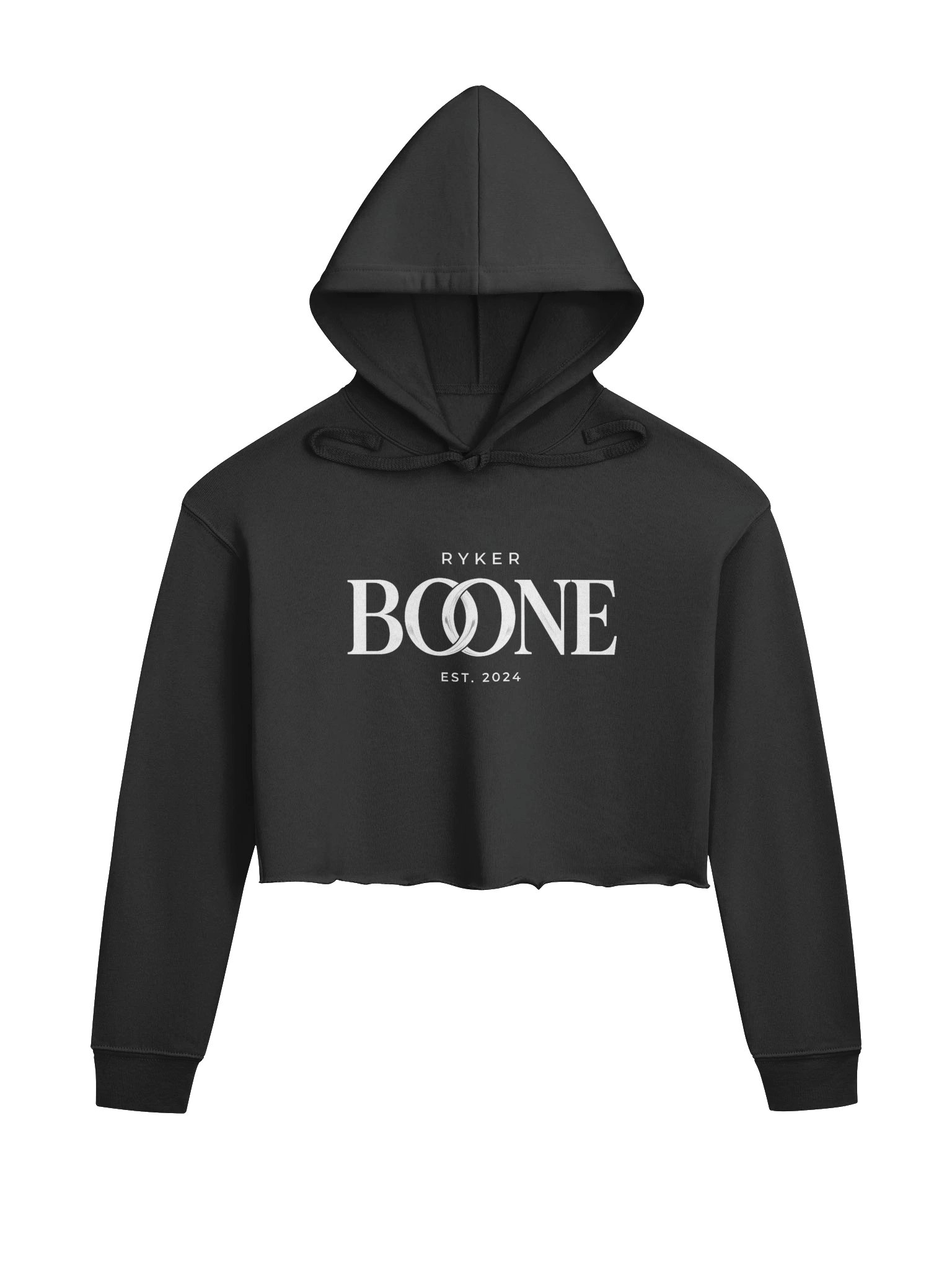 Ryker Boone "August Heatwave" Fleece Crop Hoodie (White Logo) product image (1)