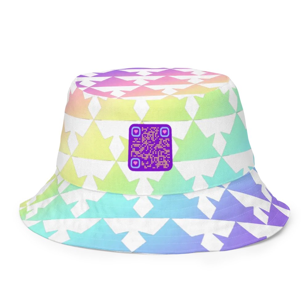 Rainbow Reversible Bucket Hat product image (2)