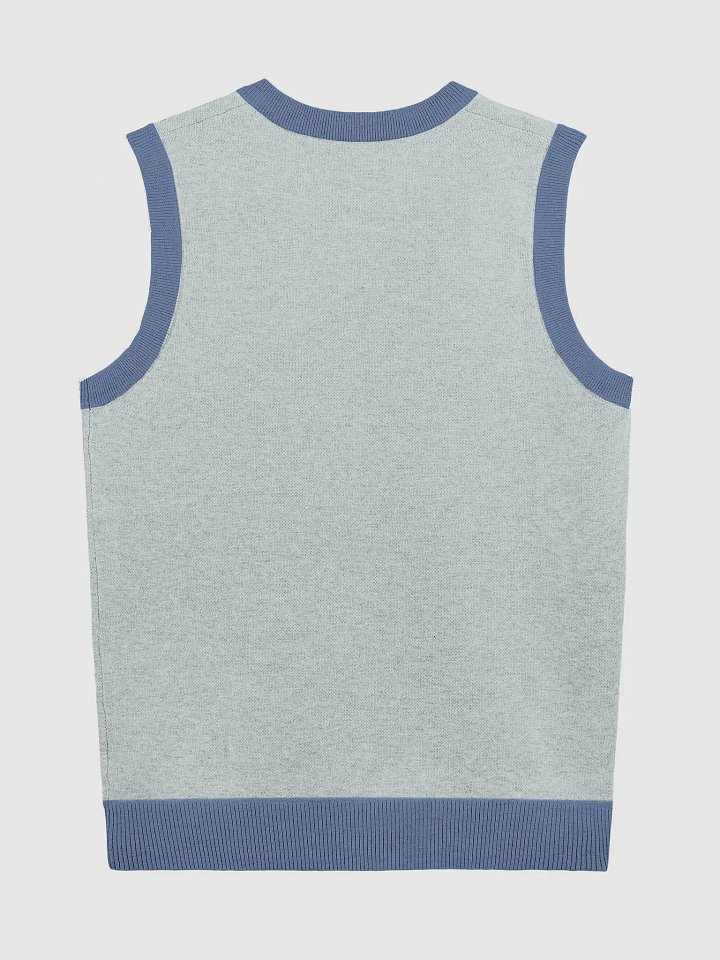 Bubbly and a B*tch (lg. design, duotone blue) knitwear vest product image (9)
