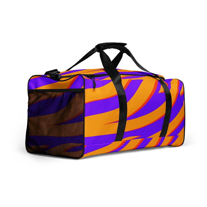 Tiger Print Duffle Bag – Orange Purple product image (2)